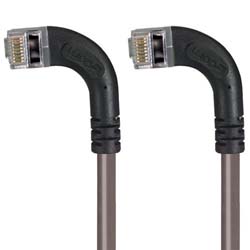 Picture of Category 6 Shielded LSZH Right Angle Patch Cable, Right Angle Left/Right Angle Left, Gray, 25.0 ft