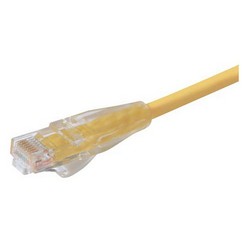 Picture of Premium Cat 6 Cable, RJ45 / RJ45, Yellow 20.0 ft