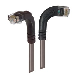 Picture of Category 6 LSZH Right Angle Patch Cable, Right Angle Right/Right Angle Down, Gray, 15.0 ft