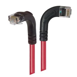 Picture of Category 6 LSZH Right Angle Patch Cable, Right Angle Right/Right Angle Down, Red, 25.0 ft