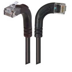 Picture of Category 6 LSZH Right Angle Patch Cable, Right Angle Right/Right Angle Up, Black, 15.0 ft