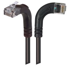 Picture of Category 6 LSZH Right Angle Patch Cable, Right Angle Right/Right Angle Up, Black, 1.0 ft