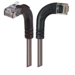 Picture of Category 6 LSZH Right Angle Patch Cable, Right Angle Right/Right Angle Up, Gray, 1.0 ft