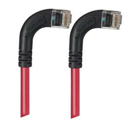 Picture of Category 6 LSZH Right Angle Patch Cable, Right Angle Right/Right Angle Right, Red, 2.0 ft