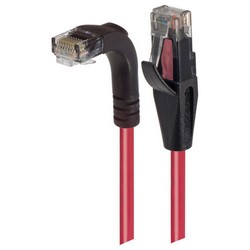 Picture of Category 6 LSZH Right Angle Patch Cable, Straight/Right Angle Down, Red, 15.0 ft