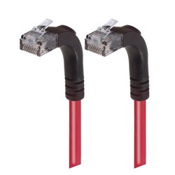 Picture of Category 6 LSZH Right Angle Patch Cable, Right Angle Up/Right Angle Up, Red, 10.0 ft