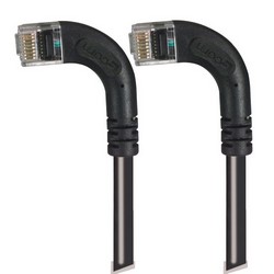 Picture of Category 6 LSZH Right Angle Patch Cable, Right Angle Left/Right Angle Left, Black, 1.0 ft