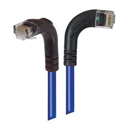 Picture of Category 5E Right Angle Patch Cable, RA Right Exit/Right Angle Down, Blue 10.0 ft