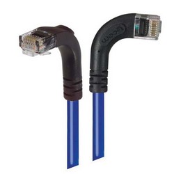 Picture of Category 5E Right Angle Patch Cable, RA Right Exit/Right Angle Down, Blue 7.0 ft