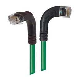 Picture of Category 5E Right Angle Patch Cable, RA Right Exit/Right Angle Down, Green 10.0 ft