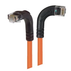 Picture of Category 5E Right Angle Patch Cable, RA Right Exit/Right Angle Down, Orange 10.0 ft