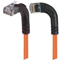 Picture of Category 5E Right Angle Patch Cable, RA Left Exit/Right Angle Up, Orange 10.0