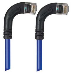 Picture of Category 5E Right Angle Patch Cable, RA Right Exit/RA Right Exit, Blue 15.0 ft