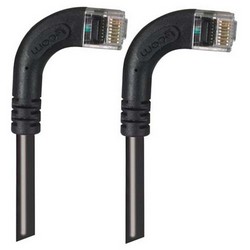 Picture of Category 5E Right Angle Patch Cable, RA Right Exit/RA Right Exit, Black 10.0 ft
