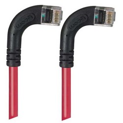 Picture of Category 5E Right Angle Patch Cable, RA Right Exit/RA Right Exit, Red 25.0 ft