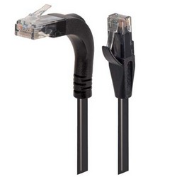 Picture of Category 5e Right Angle Patch Cable, Stackable, Black, 10.0 ft
