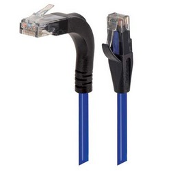 Picture of Category 5e Right Angle Patch Cable, Stackable, Blue, 3.0 ft