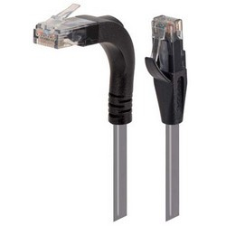Picture of Category 5e Right Angle Patch Cable, Stackable, Gray, 3.0 ft