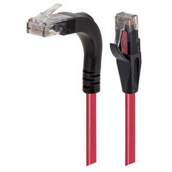 Picture of Category 5e Right Angle Patch Cable, Stackable, Red, 10.0 ft