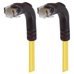 Picture of Category 5E Right Angle Patch Cable, Right Angle Down/Right Angle Down, Yellow, 10.0 ft