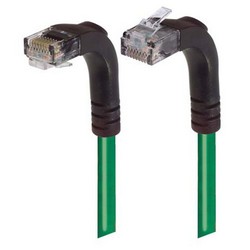 Picture of Category 5E Right Angle Patch Cable, Right Angle Up/Right Angle Down, Green 15.0 ft