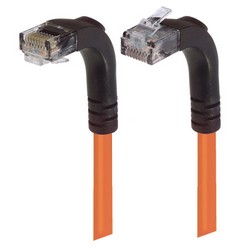 Picture of Category 5E Right Angle Patch Cable, Right Angle Up/Right Angle Down, Orange 10.0 ft