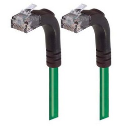Picture of Category 5E Right Angle Patch Cable, Right Angle Up/Right Angle Up, Green 10.0 ft