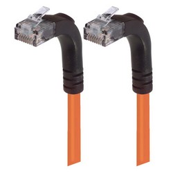 Picture of Category 5E Right Angle Patch Cable, Right Angle Up/Right Angle Up, Orange 7.0 ft