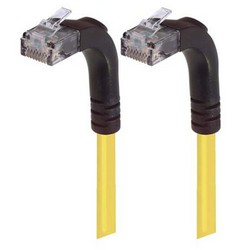 Picture of Category 5E Right Angle Patch Cable, Right Angle Up/Right Angle Up, Yellow 15.0 ft