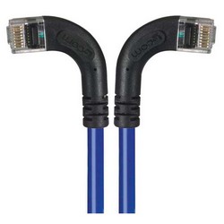 Picture of Category 5E Right Angle Patch Cable, RA Left Exit/RA Right Exit, Blue 15.0 ft