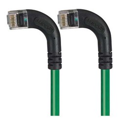 Picture of Category 5E Right Angle Patch Cable, RA Left Exit/RA Left Exit, Green, 15.0 ft