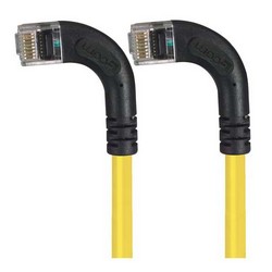 Picture of Category 5E Right Angle Patch Cable, RA Left Exit/RA Left Exit, Yellow, 10.0 ft