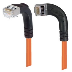 Picture of Category 5E Shielded Right Angle Patch Cable, Right Angle Left/Right Angle Down, Orange 20.0 ft