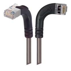 Picture of Category 5E Shielded Right Angle Patch Cable, Right Angle Right/Right Angle Up, Gray 7.0 ft