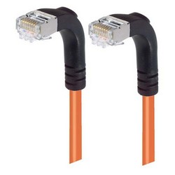 Picture of Category 5E Shielded Right Angle Patch Cable, Right Angle Down/Right Angle Down, Orange 20.0 ft