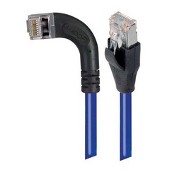 Picture of Category 5E Shielded Right Angle Patch Cable, Right Angle Left/Straight, Blue 15.0 ft