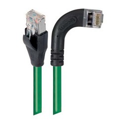 Picture of Category 5E Shielded Right Angle Patch Cable, Right Angle /Straight, Green 25.0 ft