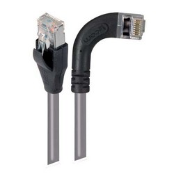 Picture of Category 5E Shielded Right Angle Patch Cable, Right Angle /Straight, Gray 15.0 ft