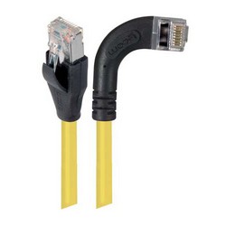 Picture of Category 5E Shielded Right Angle Patch Cable, Right Angle /Straight, Yellow 1.0 ft