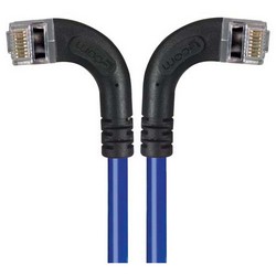 Picture of Category 5E Shielded Right Angle Patch Cable, Right Angle /Left Angle, Blue 2.0 ft