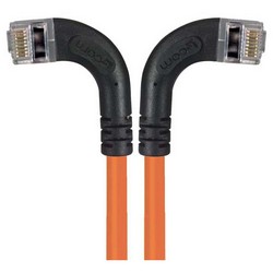 Picture of Category 5E Shielded Right Angle Patch Cable, Right Angle /Left Angle, Orange 15.0 ft