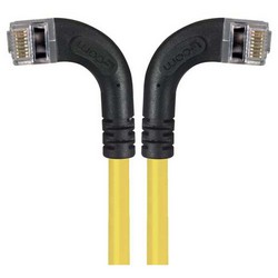 Picture of Category 5E Shielded Right Angle Patch Cable, Right Angle /Left Angle, Yellow 10.0 ft