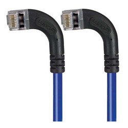 Picture of Category 5E Shielded Right Angle Patch Cable, Left Angle /Left Angle, Blue 30.0 ft