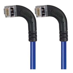 Picture of Category 5E Shielded Right Angle Patch Cable, Left Angle /Left Angle, Blue 3.0 ft
