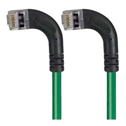 Picture of Category 5E Shielded Right Angle Patch Cable, Left Angle /Left Angle, Green 20.0 ft