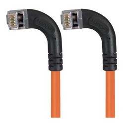 Picture of Category 5E Shielded Right Angle Patch Cable, Left Angle /Left Angle, Orange 2.0 ft