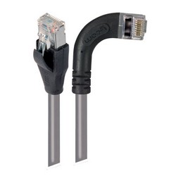 Picture of Category 5E Shielded LSZH Right Angle Patch Cable, Straight/Right Angle Right, Gray, 1.0 ft