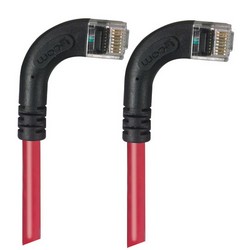 Picture of Category 5E LSZH Right Angle Patch Cable, Right Angle Right/Right Angle Right, Red, 10.0 ft