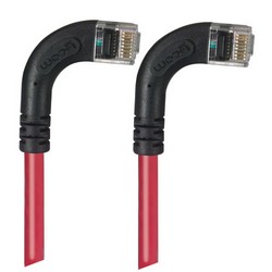 Picture of Category 5E LSZH Right Angle Patch Cable, Right Angle Right/Right Angle Right, Red, 3.0 ft