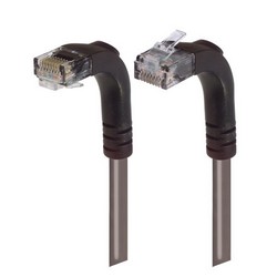Picture of Category 5E LSZH Right Angle Patch Cable, Right Angle Up/Right Angle Down, Gray, 30.0 ft